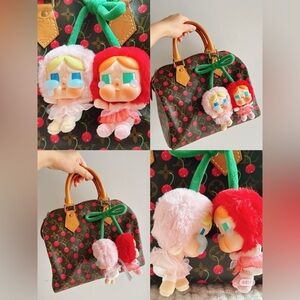 [NEW] POP MART CRYBABY Crying For Love Plush Hanging Card Love You Cherry Much